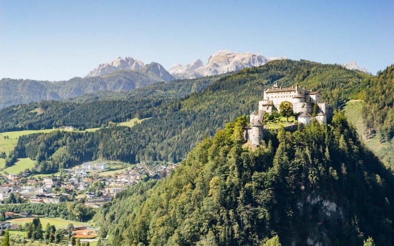 Die Burg Hohenwerfen im Salzachtal