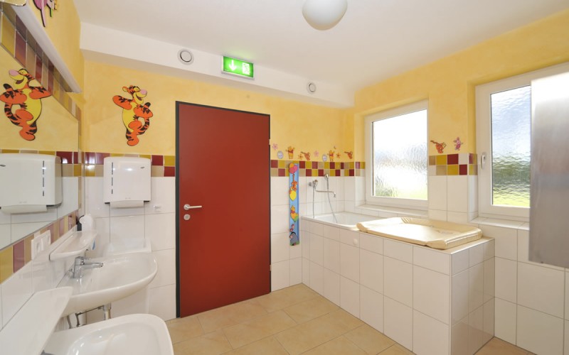 Kinder Waschraum am Campingplatz in St. Johann im Pongau