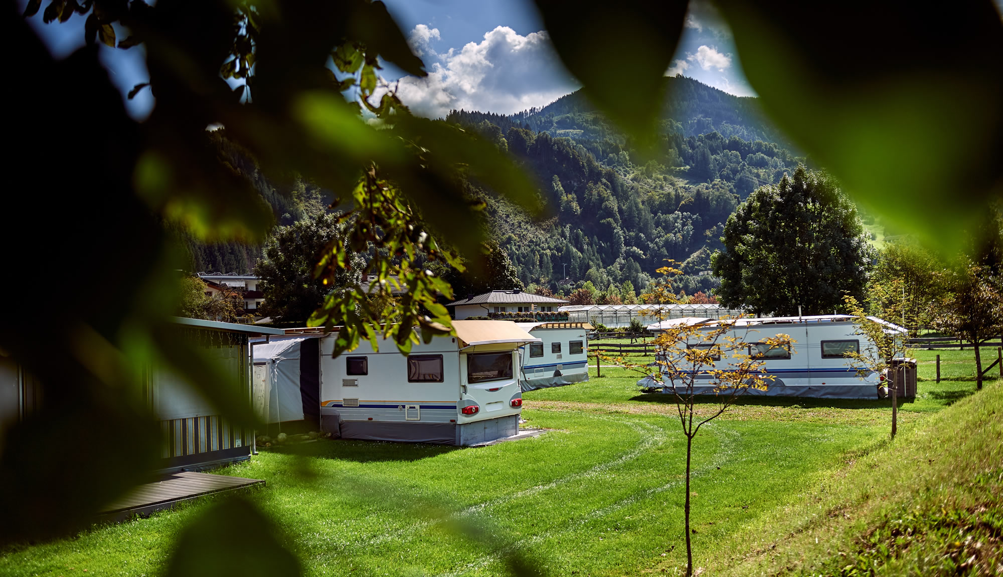 Campingplatz Kastenhof im Sommer in St. Johann im Pongau