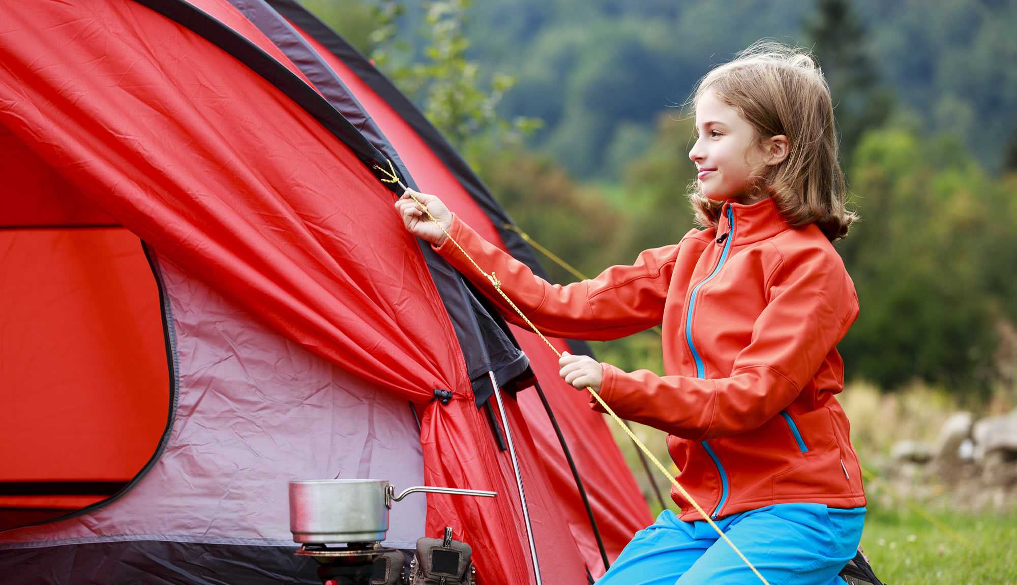 Camping mit der Familie am Campingplatz in Sankt Johann mit Zelt möglich